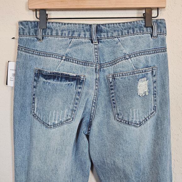 AFRM Re/Done Cyrus High Waist Ankle Jeans Distressed Women's 25 Festival Casual - Picture 4 of 13